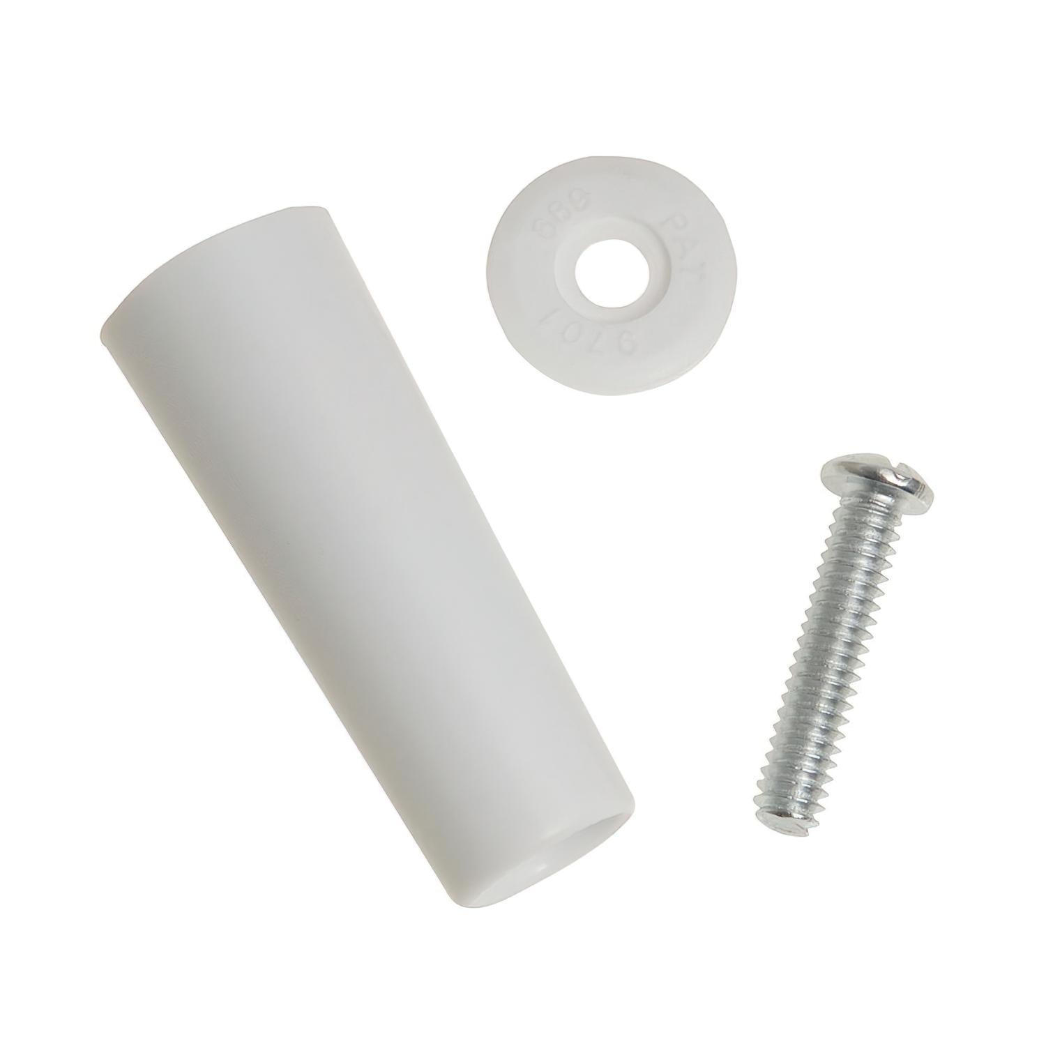 Tope Persiana Con Tornillo 60 Mm. Blanco