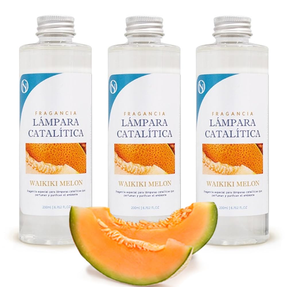 Pack 3x Fragancia Para Lámpara Catalítica 200ml: Aroma Waikiki Melon - Disfruta Tu Aroma Favorito Durante Más Tiempo_0