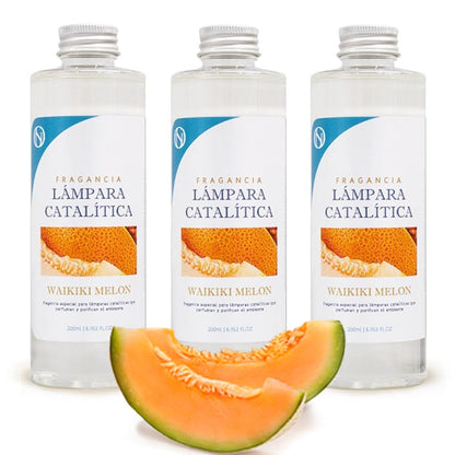 Pack 3x Fragancia Para Lámpara Catalítica 500ml: Aroma Waikiki Melon - Disfruta De Tu Aroma Favorito Durante Más Tiempo_0