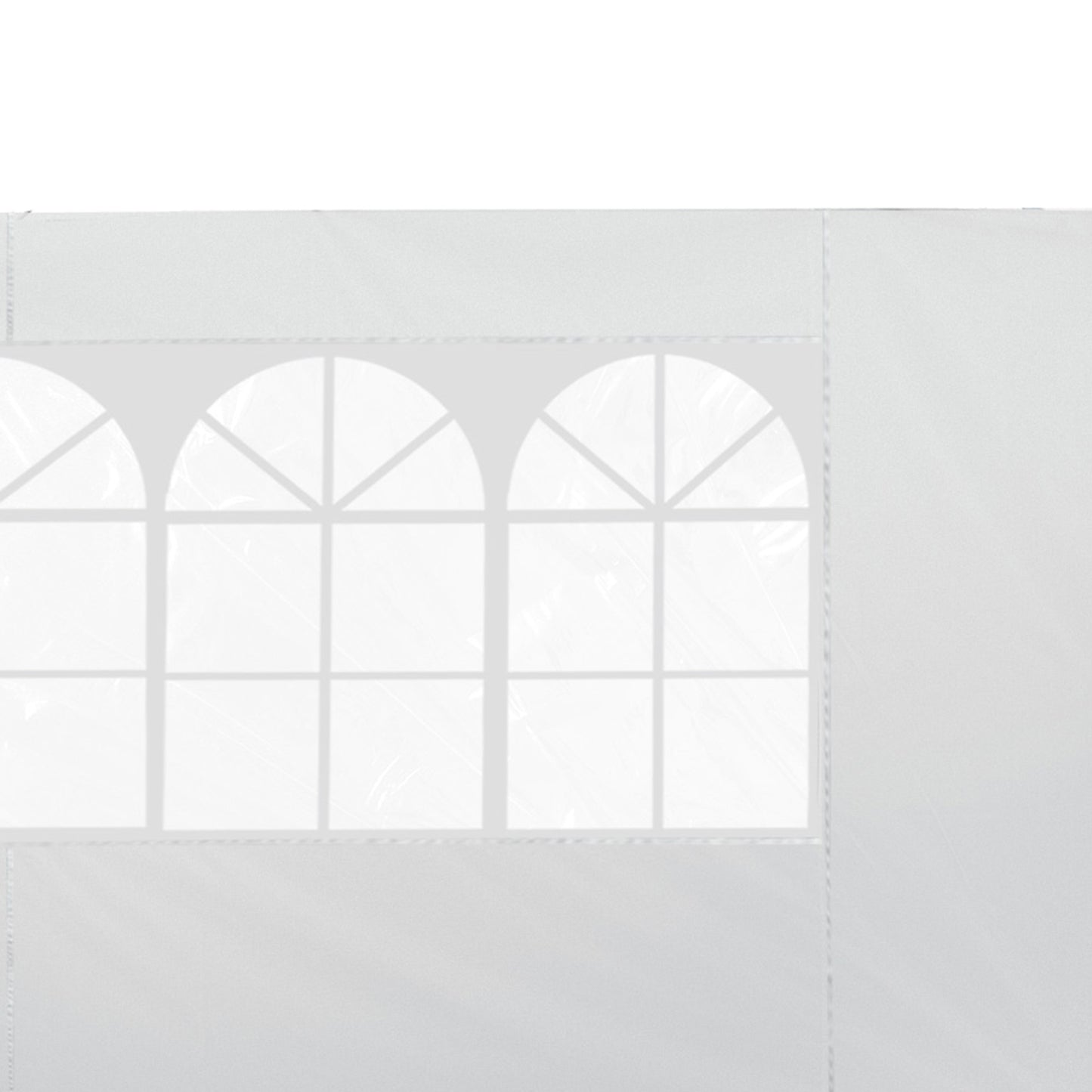 Outsunny 2 Paredes Laterales 2,95x2m Con Ventanas Para Carpa 3x3 3x6 3x9 Blanco_3