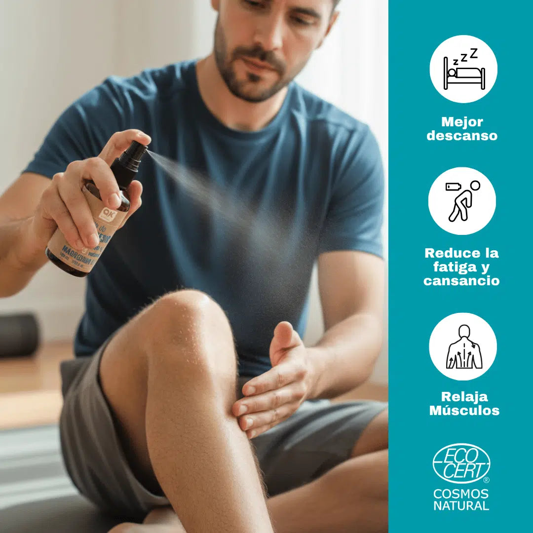 QKnatur - Aceite De Magnesio Spray 100% Puro 100 ml. - Para Deportistas, Relajación Muscular, Sueño, Pies_1
