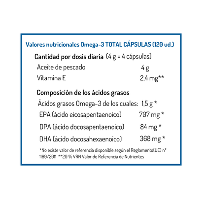 Omega-3 Cápsulas Total NORSAN 120 cápsulas