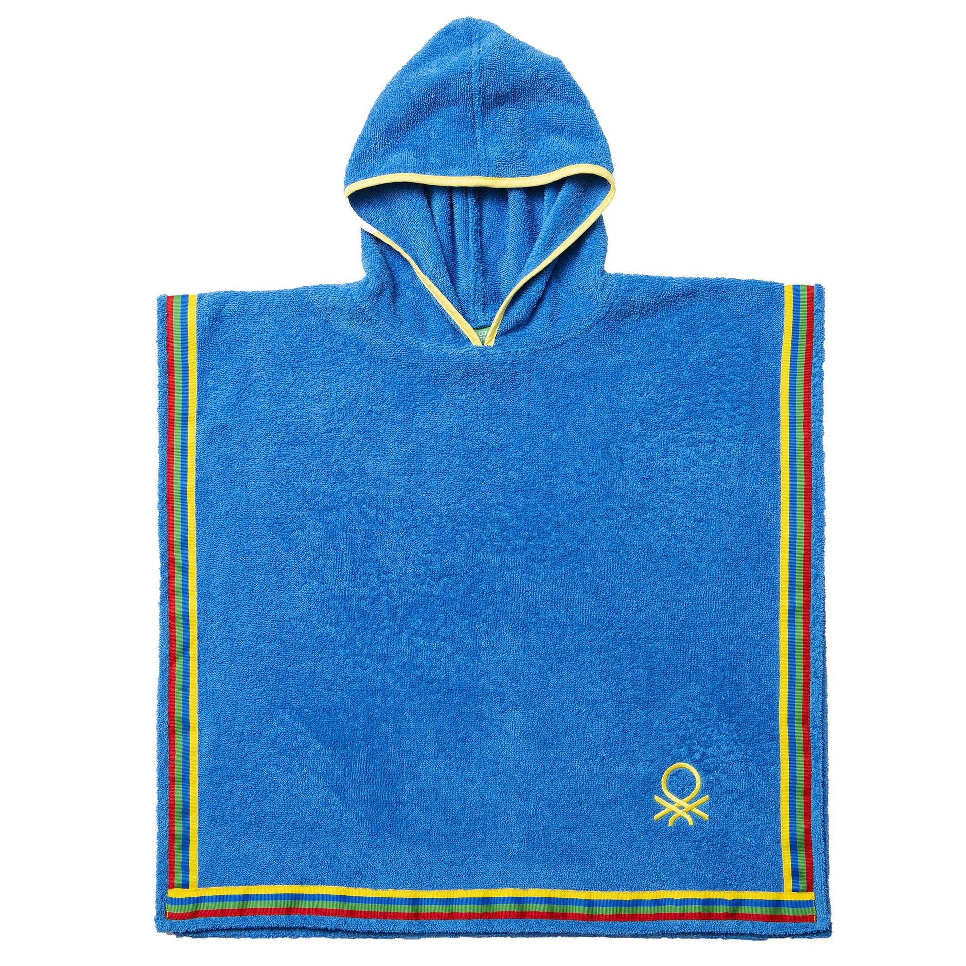 Albornoz Poncho De Niño 65x65cm 360 Gsm 100% Algodón Azul Kids