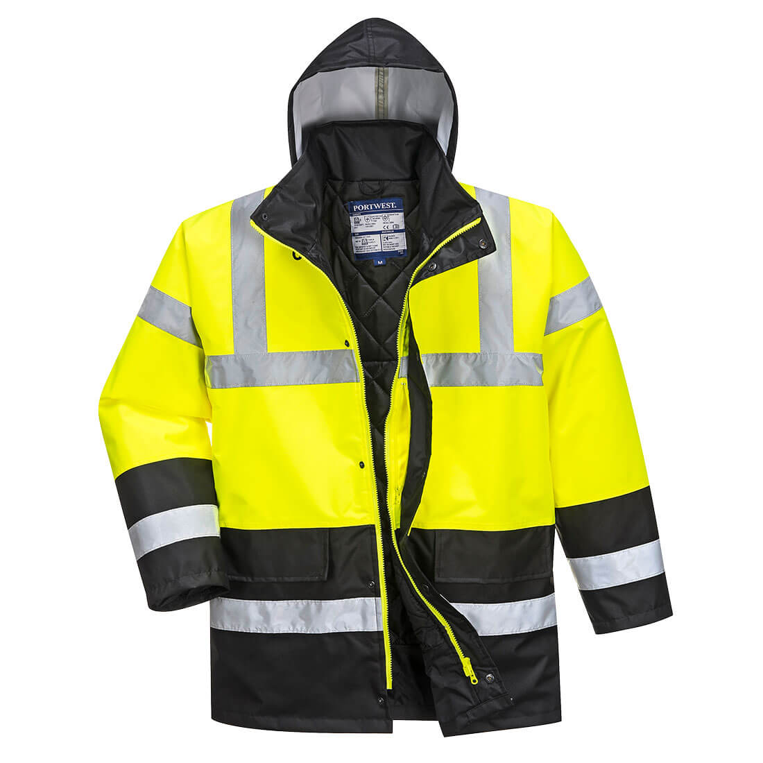 Parka De Alta Visibilidad Contrast Traffic / Xl / Amarillo-negro_1