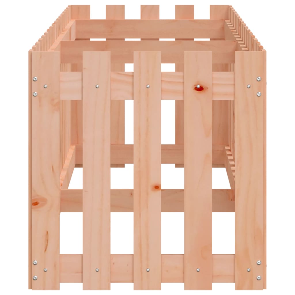 Arriate Elevado Jardín Valla Madera Maciza Douglas 200x50x50 Cm_5