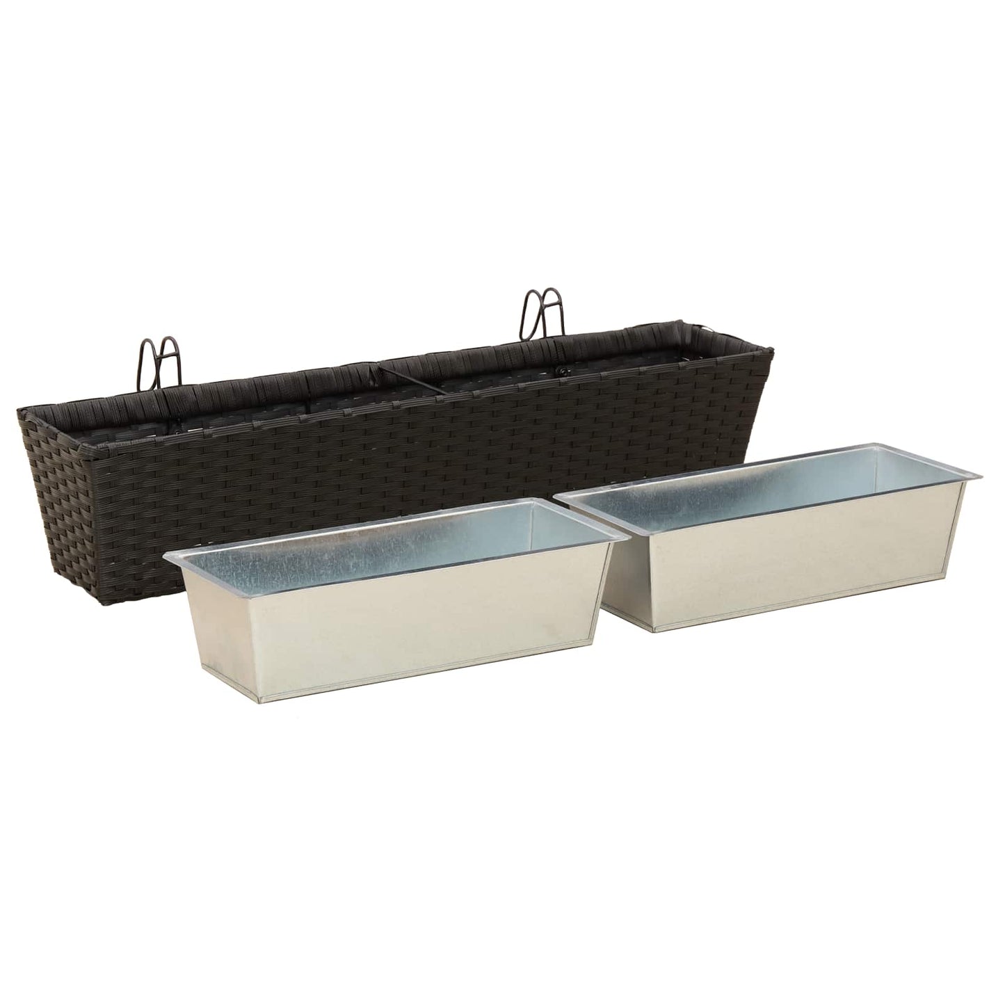 Barandilla 2 Pcs 80 X 17 X 17 Cm Metal_3