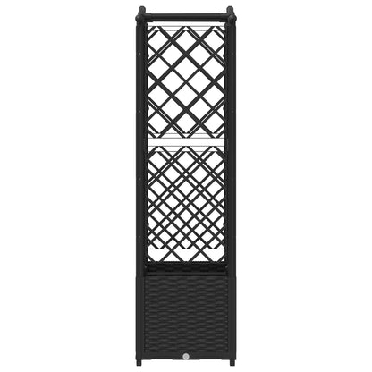 Cama Elevada Con Trellis Y Techo Negro 125 X 40 X 138 Cm Pp_4