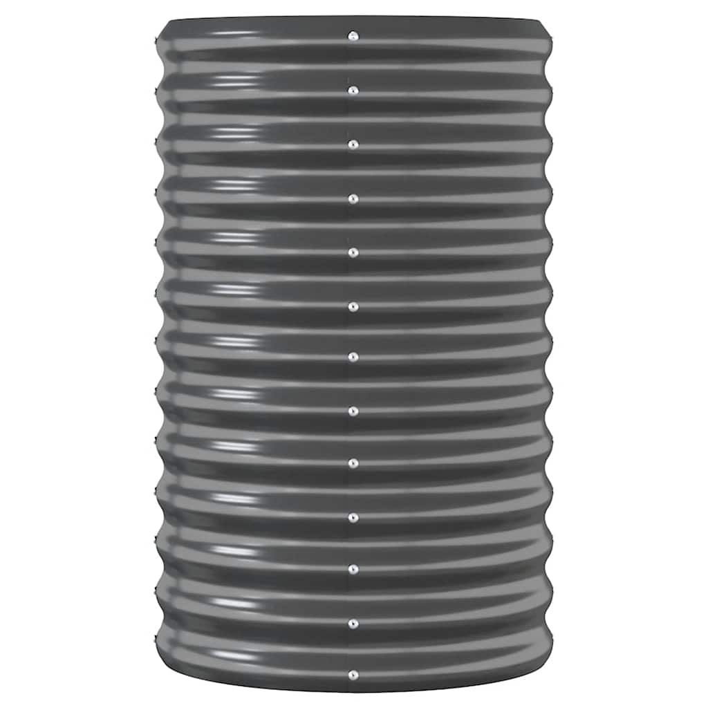 Jardinera Arriate Acero Galvanizado Antracita 152x40x68 Cm_3
