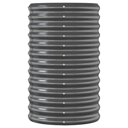 Jardinera Arriate Acero Galvanizado Antracita 152x40x68 Cm_3