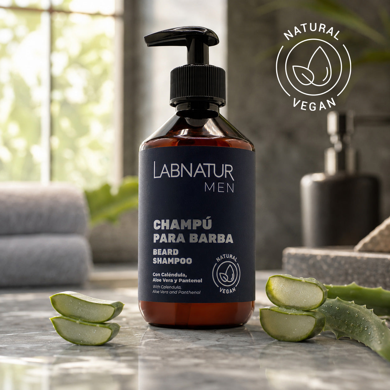 Champú Barba Y Bigote Labnatur | Limpieza Y Cuidado Facial Masculino | Suavidad Y Frescor | Uso Diario | 100 Ml_1
