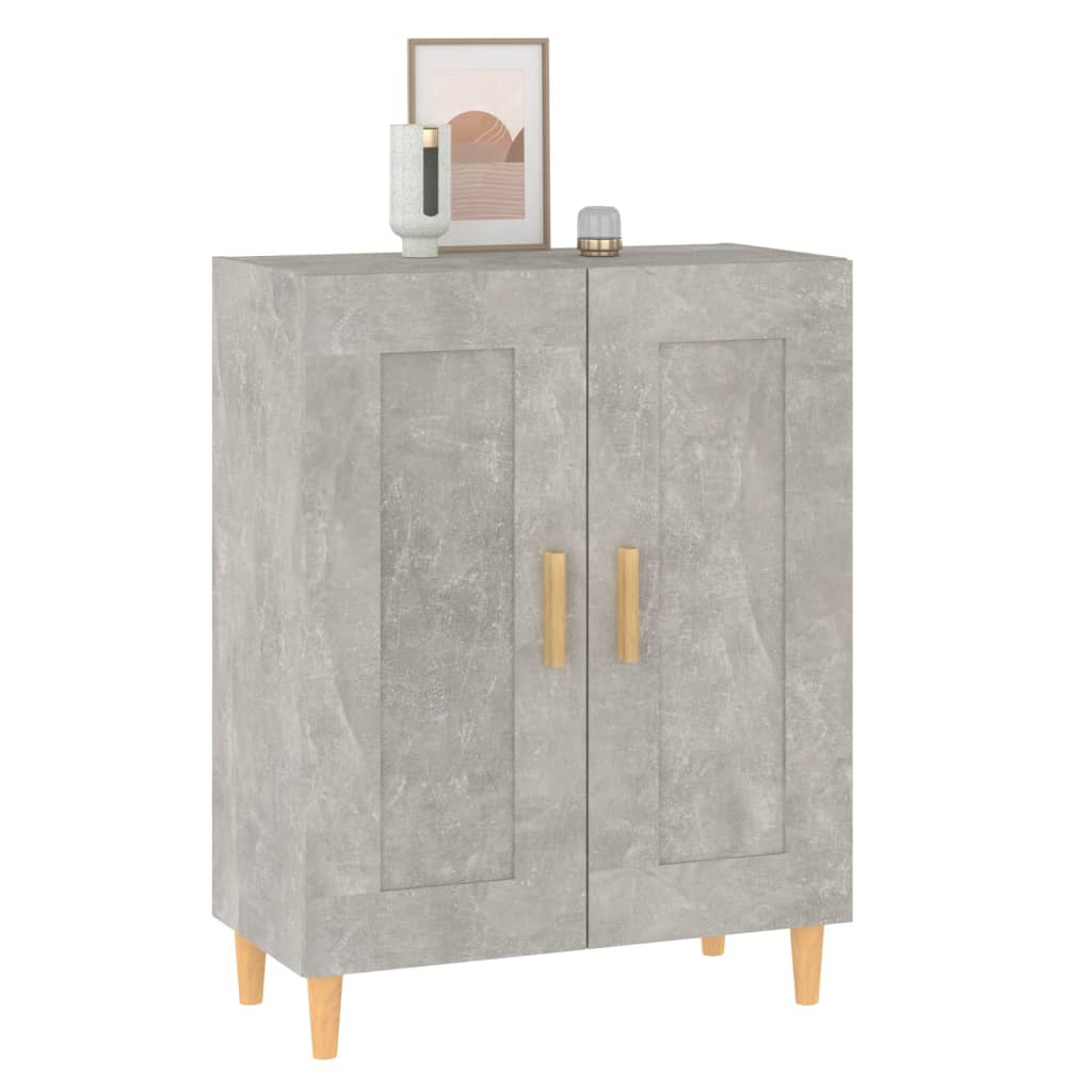 Aparador De Madera Contrachapada Gris Hormigón 69,5x34x90 Cm / Vetonek_0
