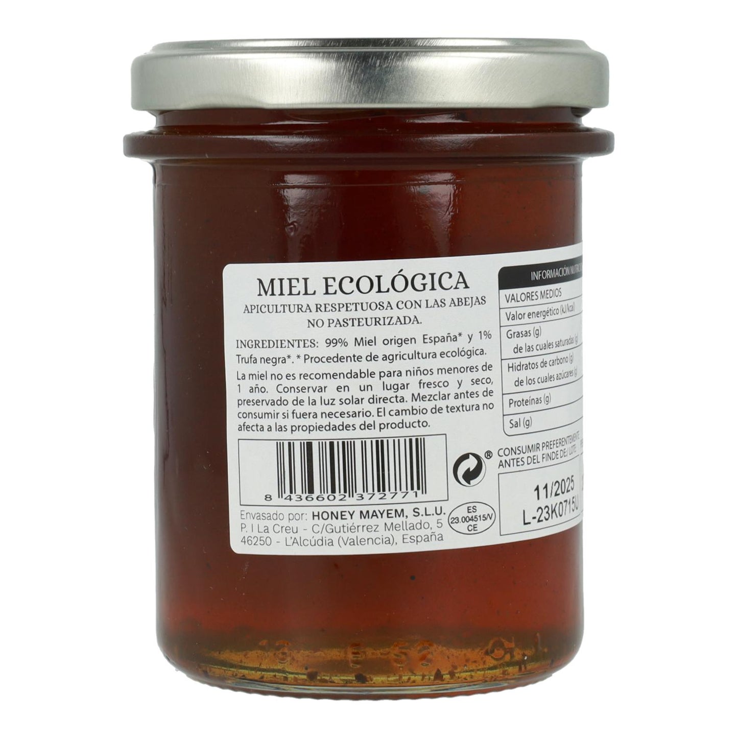 Mel de Trufa Negra Biológico Mayem 275g