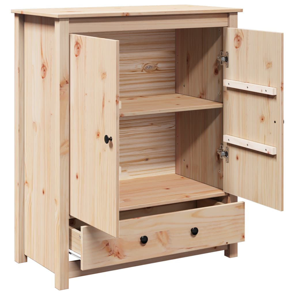 Aparador Alto De Madera Maciza De Pino 83x41,5x100 Cm / Vetonek_5