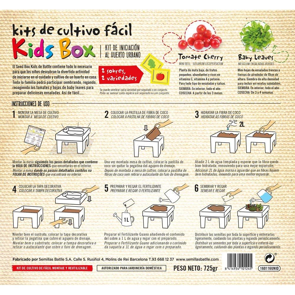 Kit de cultivo infantil para batalha de sementes