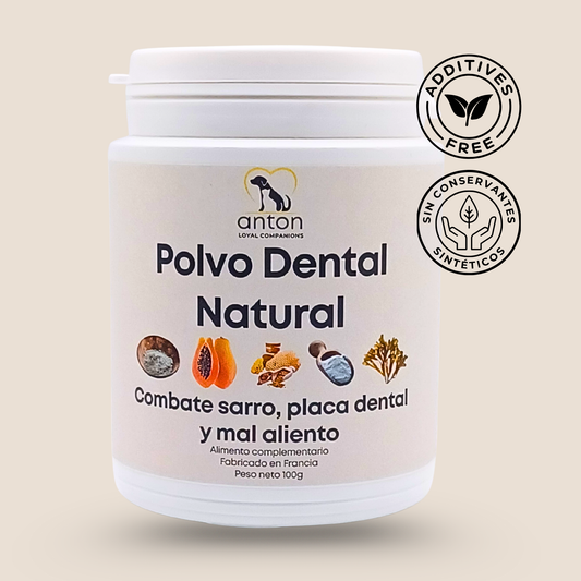 Polvo dental natural para perros y gatos – Combate sarro, placa y mal aliento – 150 g_0