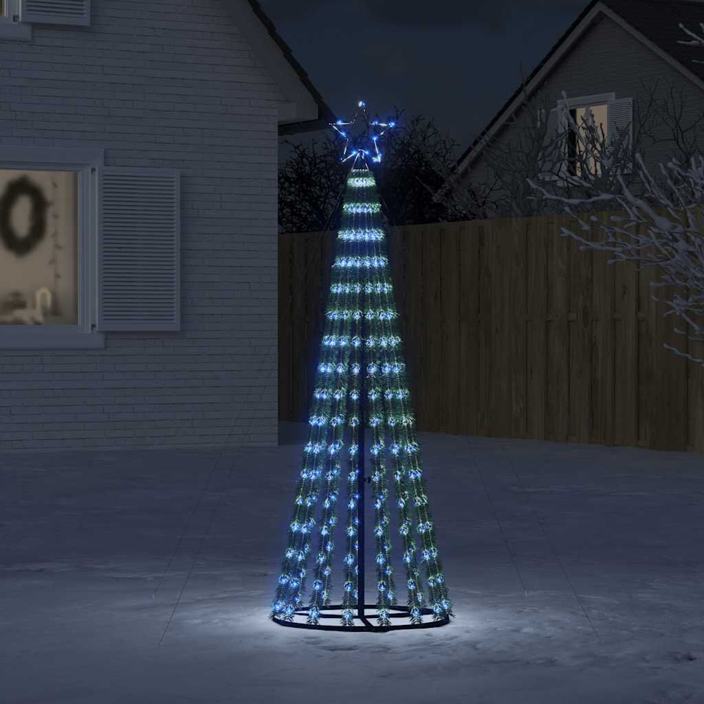 Vidaxl Árbol De Navidad Led 275 Leds Azul 180 Cm_1