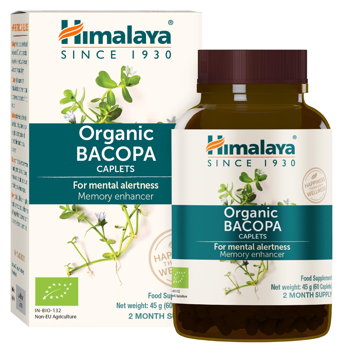 Bacopa Biológica, Himalaias, 60 cápsulas