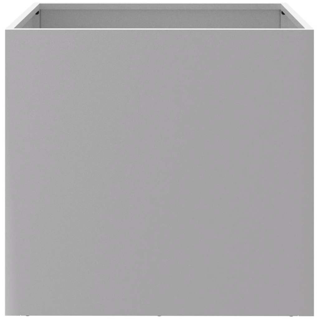 Jardinera De Acero Galvanizado Plateado 49x47x46 Cm_5