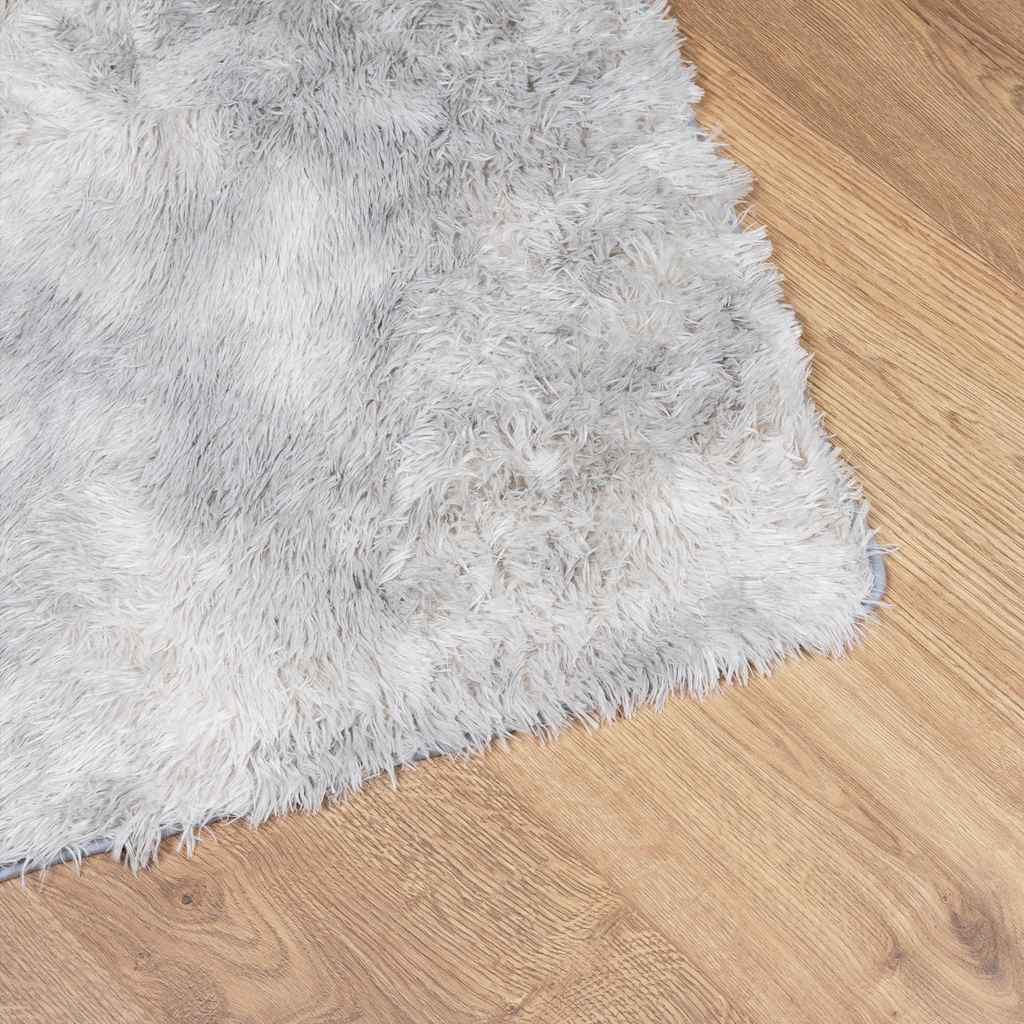Vidaxl Alfombra De Pelo Largo Navarra Gris Plata 60x100 Cm Poliéster_3