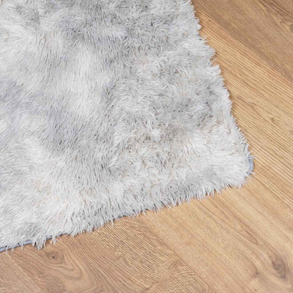 Vidaxl Alfombra De Pelo Largo Navarra Gris Plata 60x100 Cm Poliéster_3