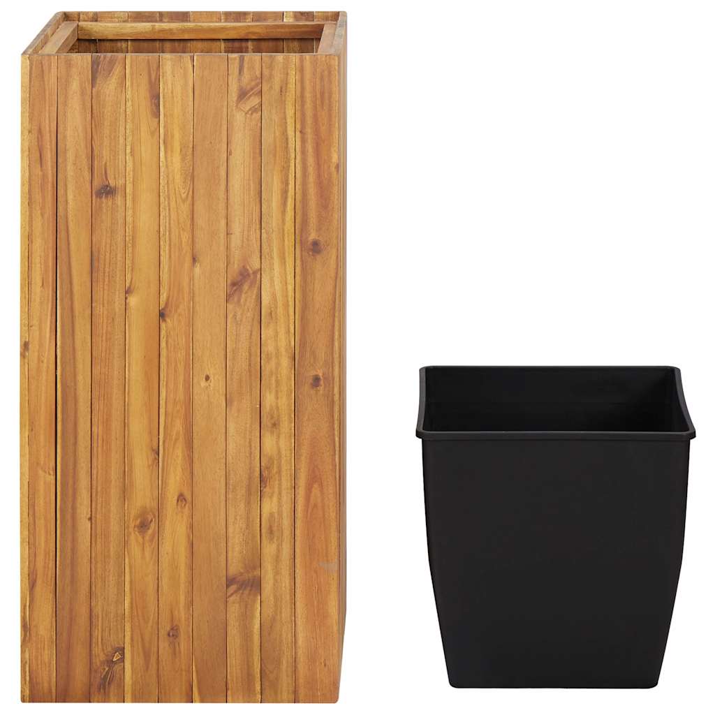 Arriate De Madera Maciza De Acacia 43,5x43,5x90 Cm_0