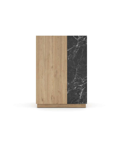 Mueble Auxiliar Alto 2 Puertas Duero Acabado Sepet/marmol, 127cm(alto) 90cm(ancho) 41.8cm(_0