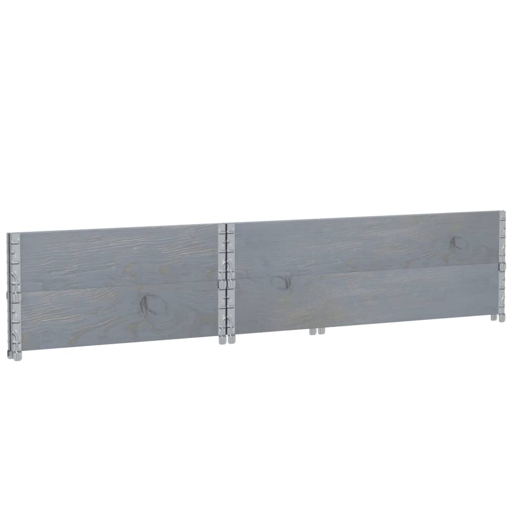 Jardinera De Madera Maciza De Pino Gris 120x80 Cm_5