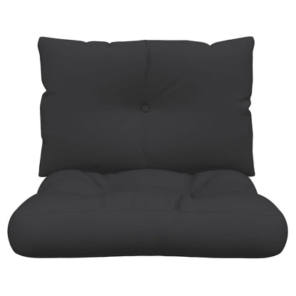 Vidaxl Cojines Para Palets 2 Unidades Tela Negro_3