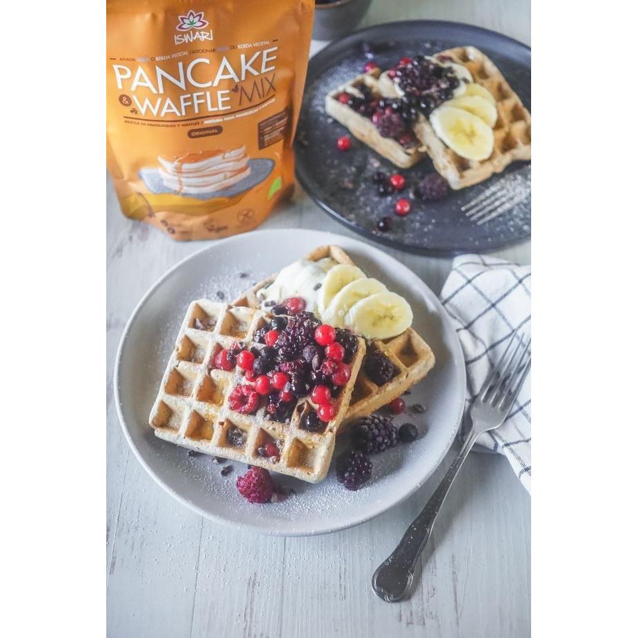 Mistura para Panquecas e Waffles Original Bio ISWARI 400 gr