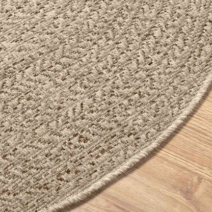 Vidaxl Alfombra Zizur Aspecto Yute Interior/exterior Beige Ø 90 Cm_4