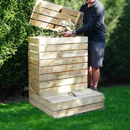 Altura do pacote de compostagem de jardim 320 L
