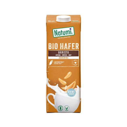 Bebida de Aveia Barista Biológica Sem Açúcar Natumi 1 L
