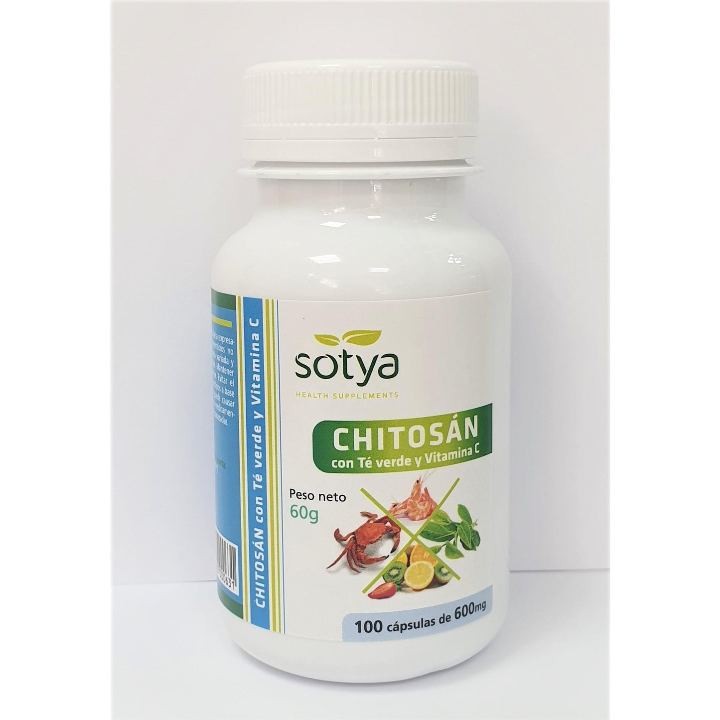 Quitosana + Chá Verde + Vit.C Sotya 100 Caps