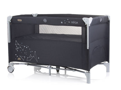 Cuna De Viaje Relax Linen Ebony_1