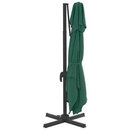 Vidaxl Sombrilla Colgante De Doble Techo Verde 400x300 Cm_4