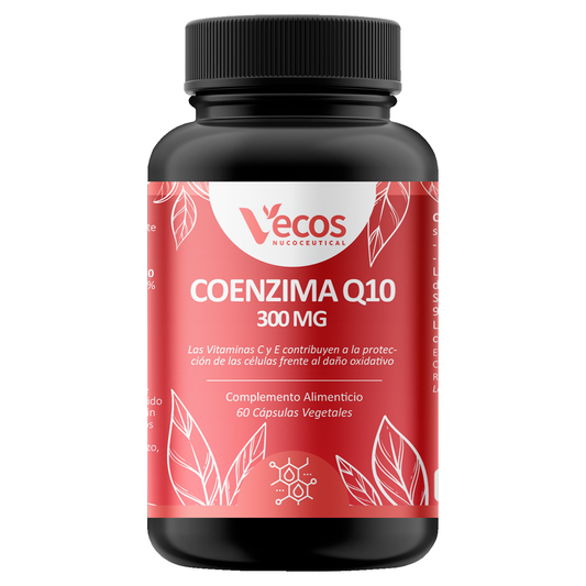 Coenzima Q10 300 mg VECOS | Rendimiento físico, corazon saludable y apoyo energético | Alta concentración_0