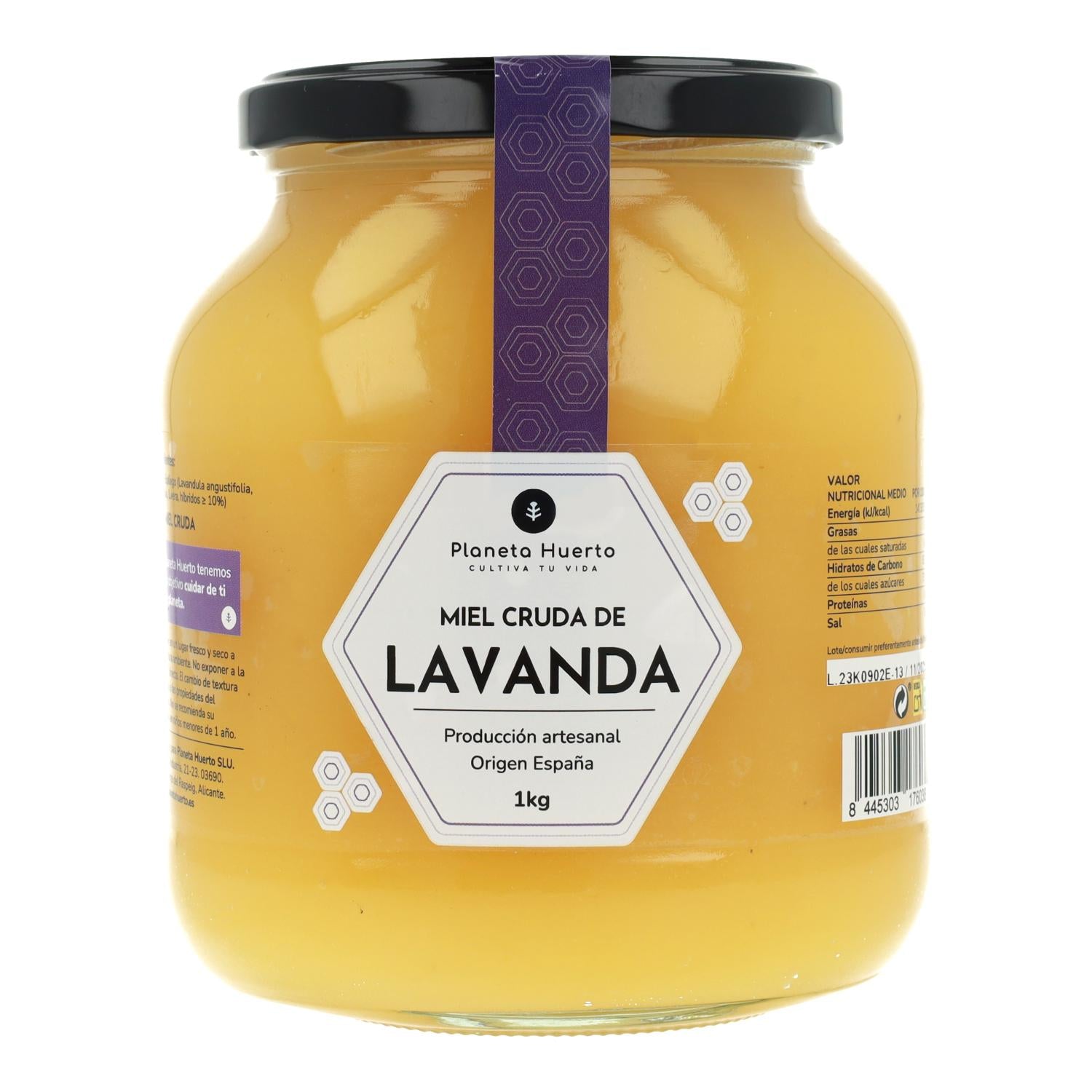 Pack 6x Miel Cruda de Lavanda Planeta Huerto 1 Kg