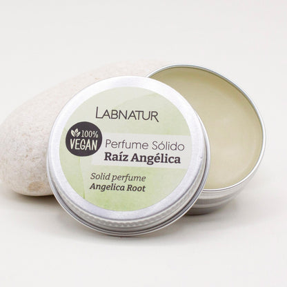 Perfume Sólido de Raíz Angélica Labnatur 15 ml | Aroma Herbal, Fresco y Balsámico | Natural y Vegano_1
