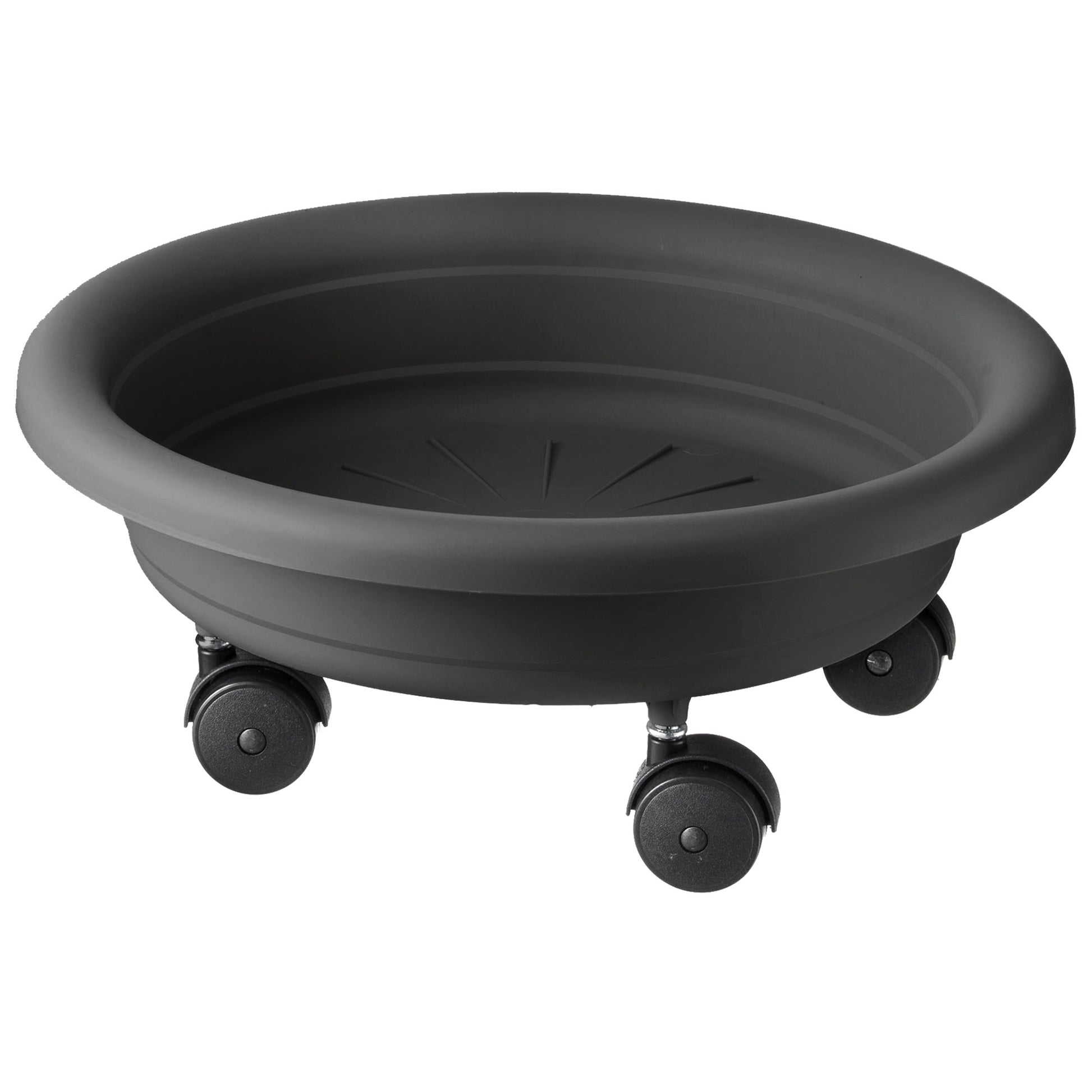 Platillo Para Maceta Con Ruedas Para Facilitar Su Traslado Ø 28 Cm Antracita_0