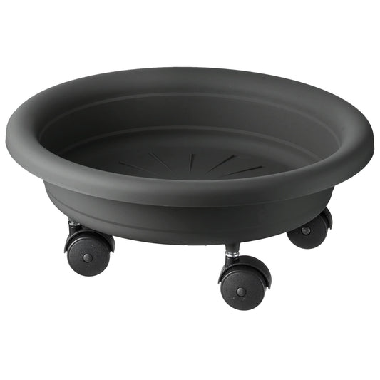 Platillo Para Maceta Con Ruedas Para Facilitar Su Traslado Ø 28 Cm Antracita_0