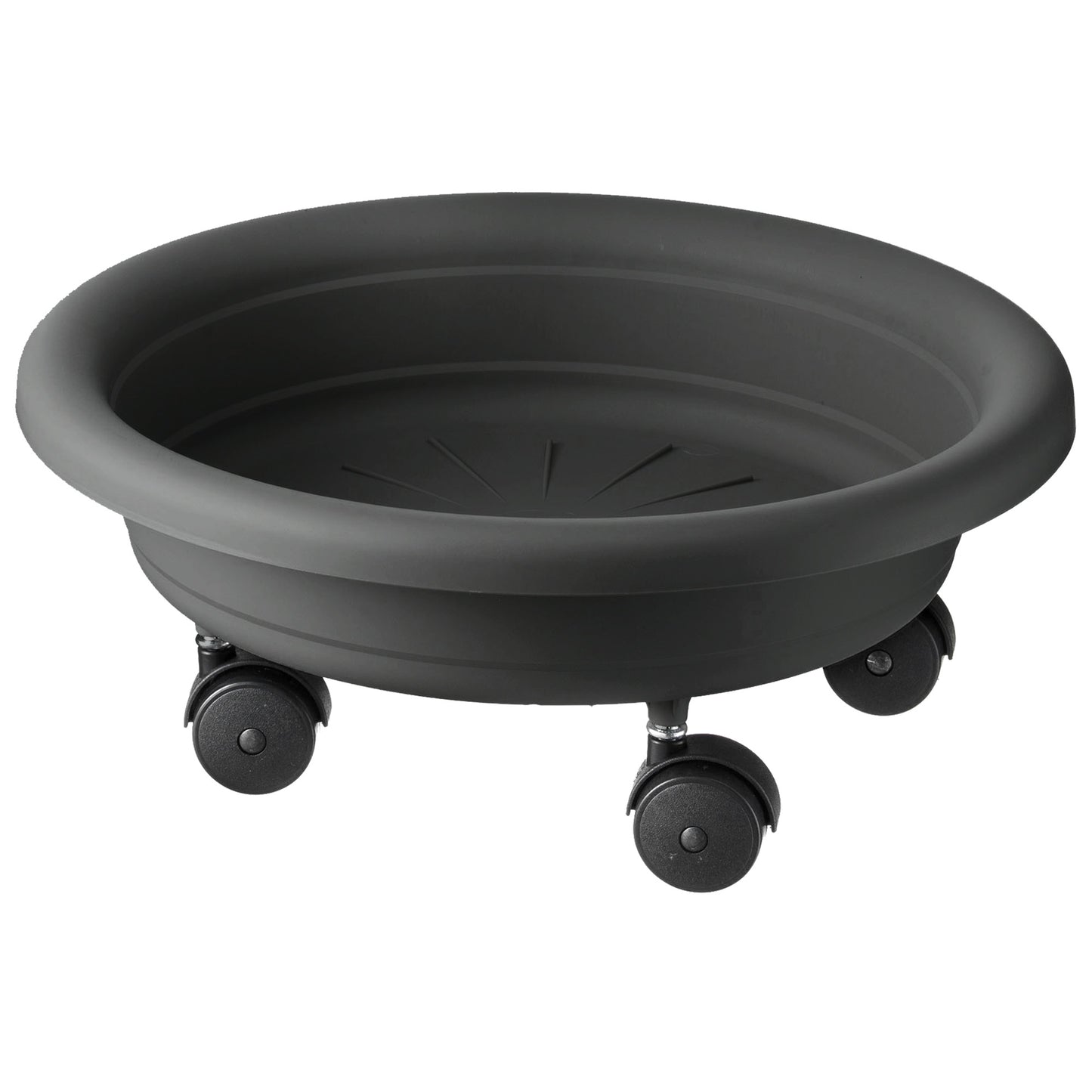Platillo Para Maceta Con Ruedas Para Facilitar Su Traslado Ø 33 Cm Antracita_0