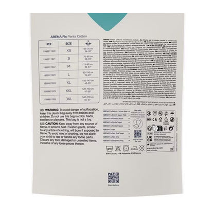 Calças Fixas Algodão Abena Tamanho Lm 3 unidades