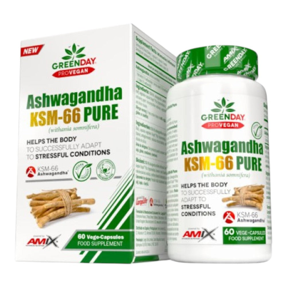 Greenday Ashwagandha Ksm-66 Pure 60 Caps_0
