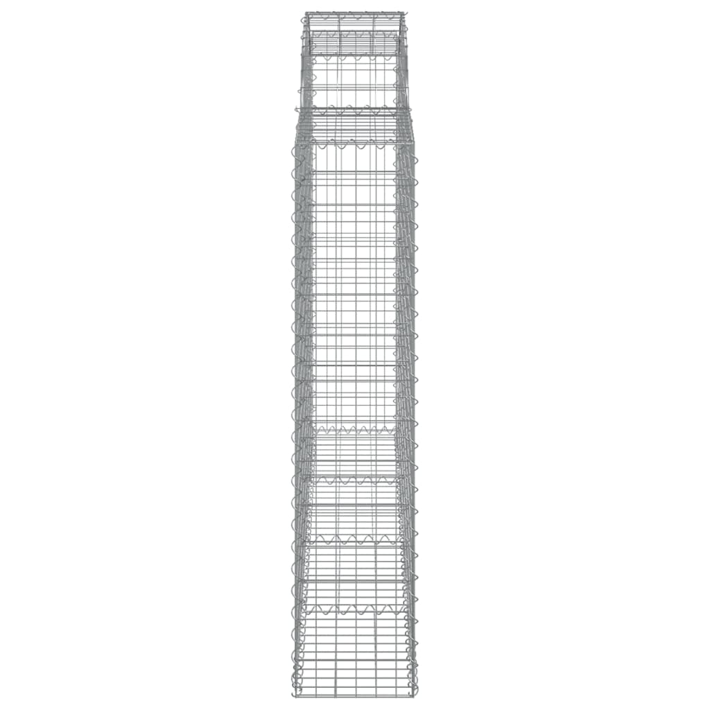 Cestas Gaviones 7 Uds Forma De Arco Hierro 200x30x140/160 Cm_4