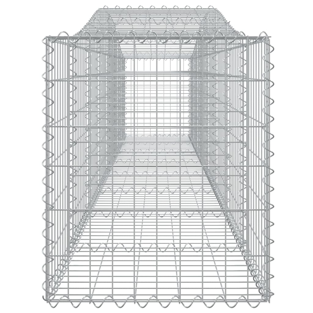 Cestas De Gaviones 7 Uds Forma De Arco Hierro 400x50x60/80 Cm_4
