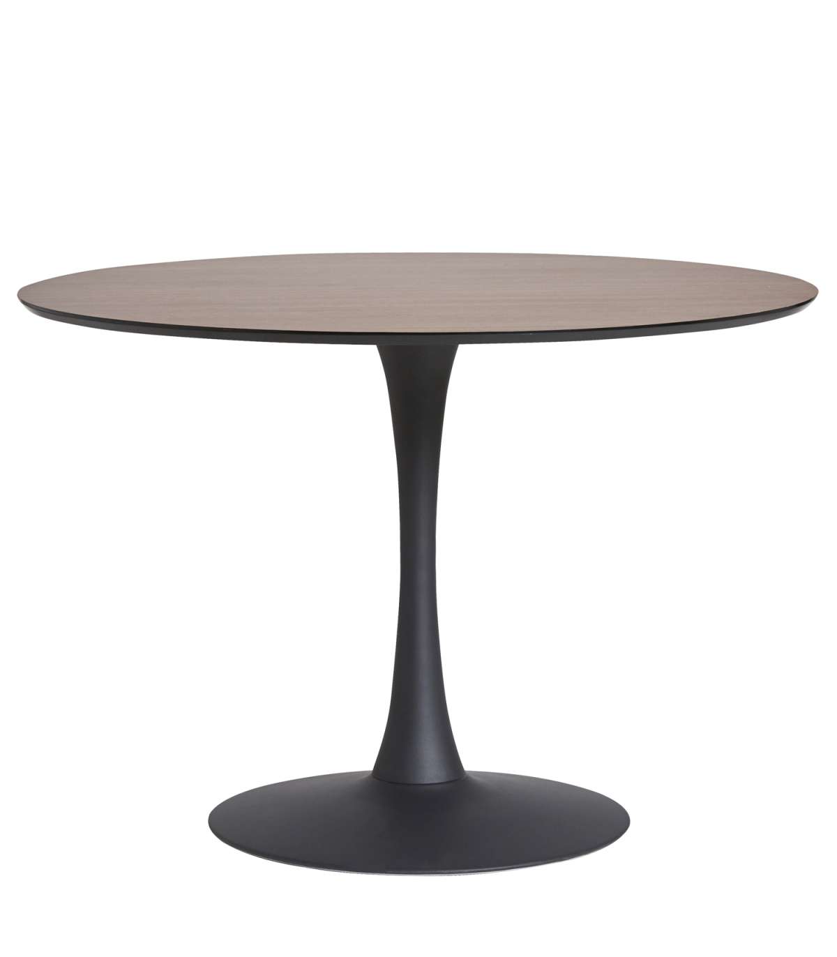 Mesa Redonda Onda Acabado Negro/nogal 75 Cm(alto) 110 Cm(ancho) 110 Cm(largo)_5