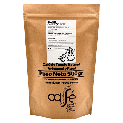 Cafe Sin Intermediarios Café Colombia Jaleo En Grano Para Italiana (moka) 500 G_0