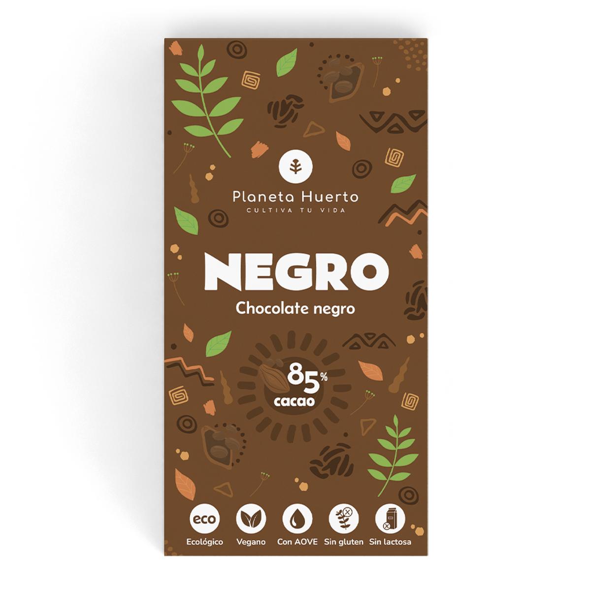 Barra de chocolate negro 85% ECO Planeta Huerto 70 g