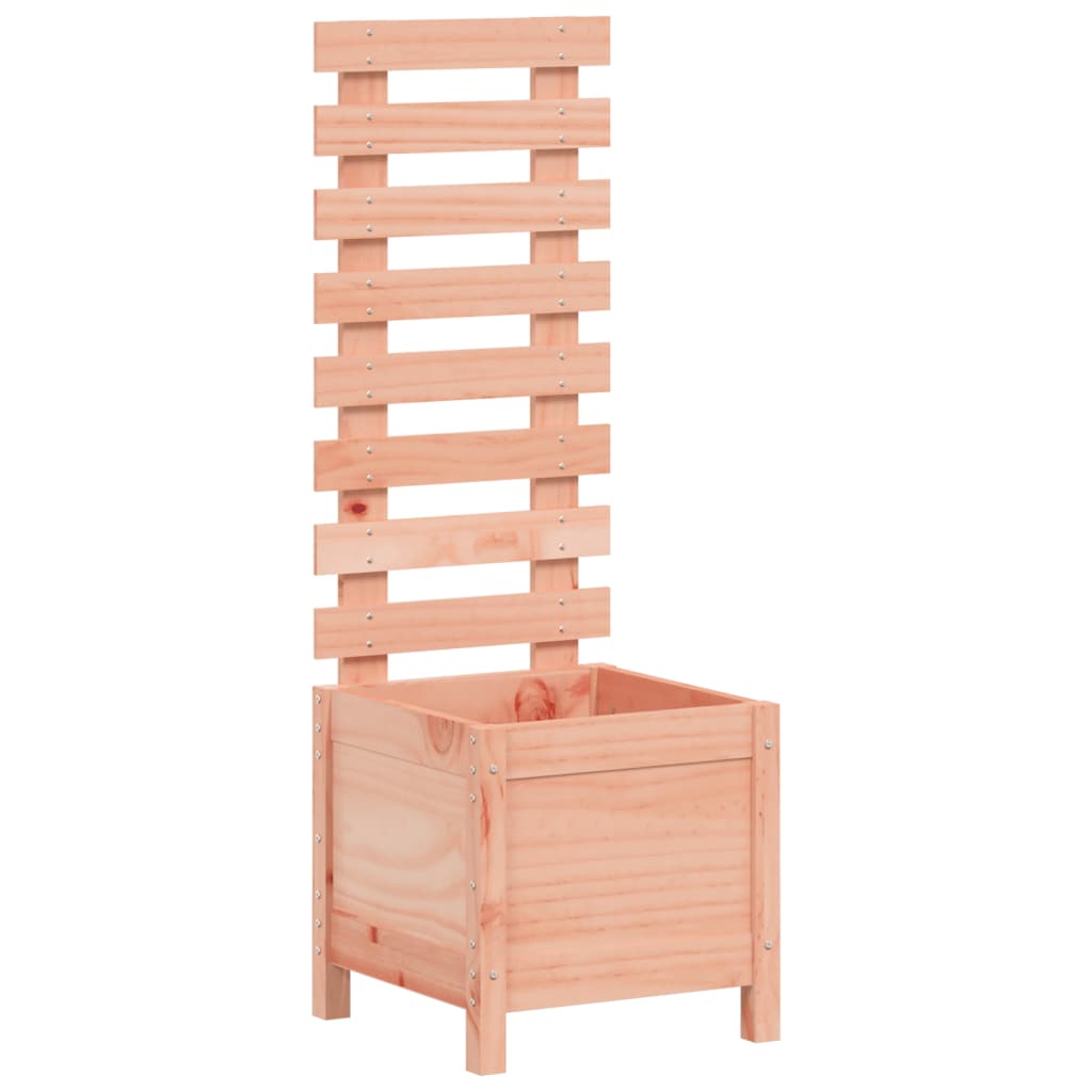 Jardinera Con Estantería Madera Maciza Douglas 39x39,5x114 Cm_0