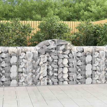 Cestas De Gaviones 18 Uds Forma De Arco Hierro 200x50x100/120cm_1